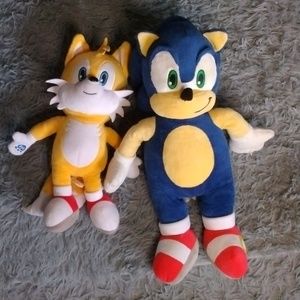 Build-A-Bear Sonic the Hedgehog and Tales Plush Toys